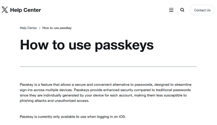 市南苹果维修店铺分享iOS用户如何通过通行密钥(Passkey)登录 